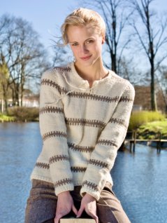 Mønstrede gensere og ribbet lue