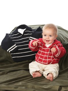 Rutete eller stripete genser