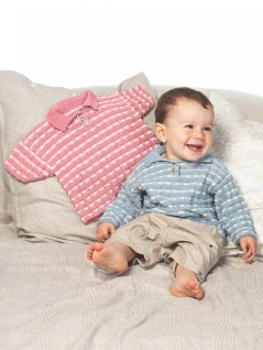 Stripete genser med lange eller korte ermer