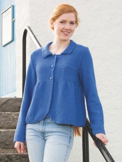 Strikket jakke for barn og kvinner