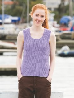 Teksturert strikket lin