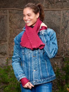 Heklet skjerf og pulsvarmer