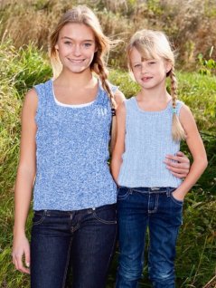 Teksturert strikket lin