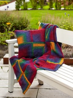 Heklet firkantet pute