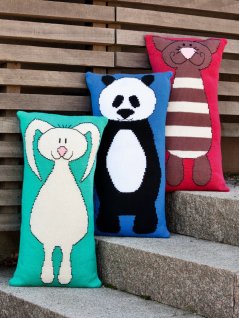 Avlange puter med dyremotiver