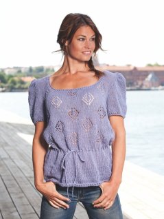 Blondestrikket genser