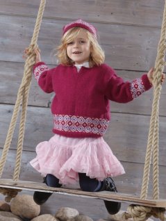 Genser og lue med mønster