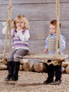 Mønstret strikket slipover