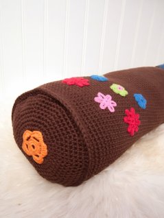 Heklet pute i dobbelt garn