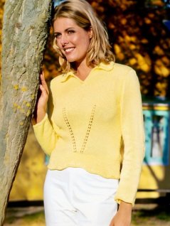 Damegenser med krage