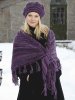 Rätstickad mössa och sjal