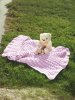 Plisseret strikket babyteppe