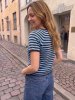 Stripete raglan-topp