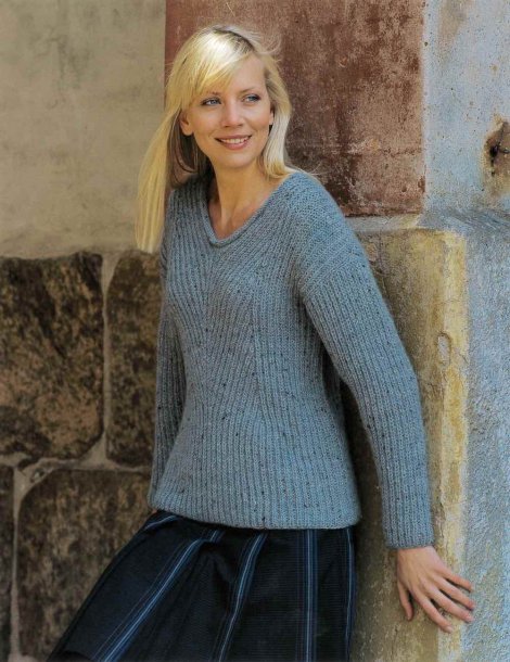 Patentstickad jumper