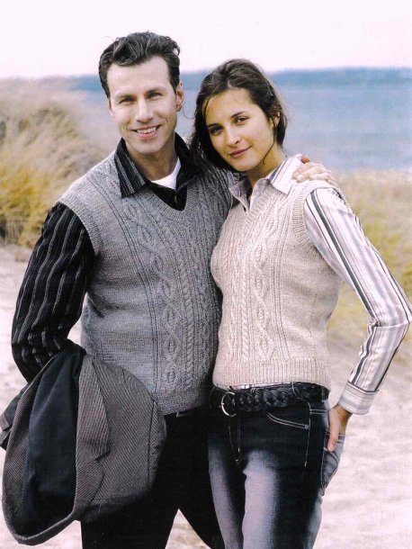 Flätstickad slipover