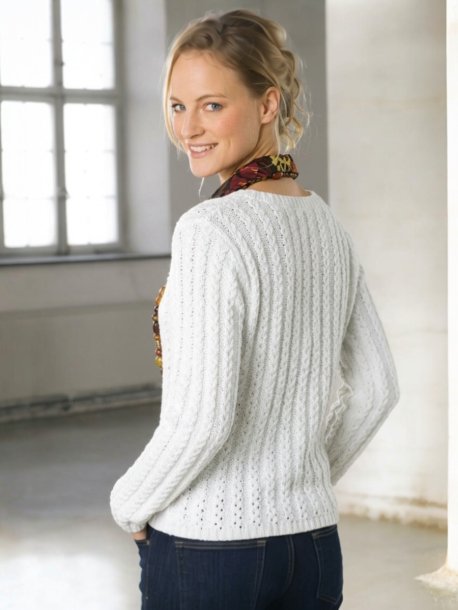 Blondestrikket genser