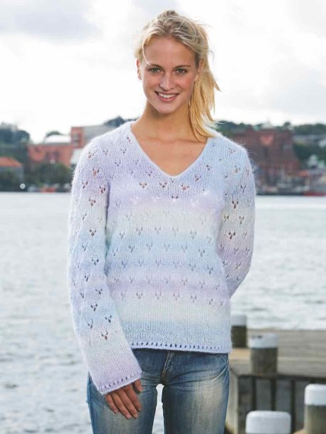 Blondestrikket genser