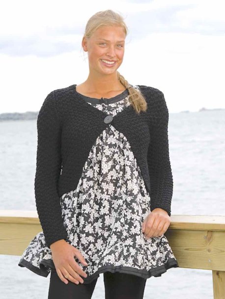 Strukturert strikket cardigan