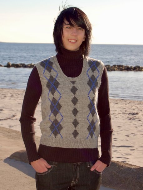Mønstret vest