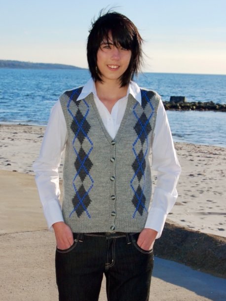 Mønstret vest