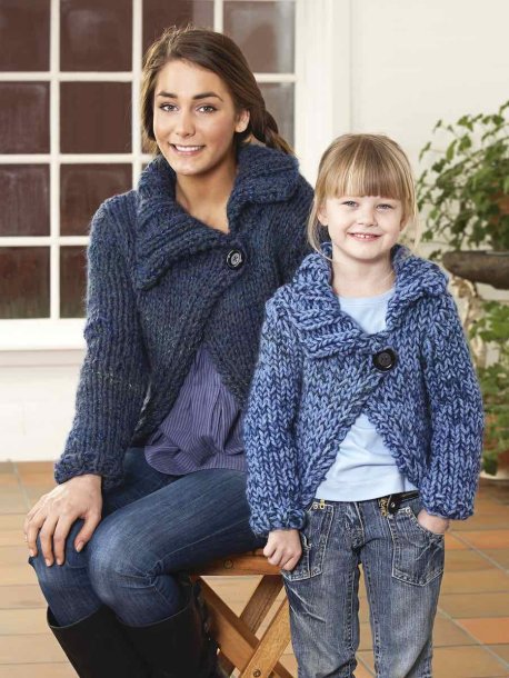 Ensfarget cardigan med stor krage