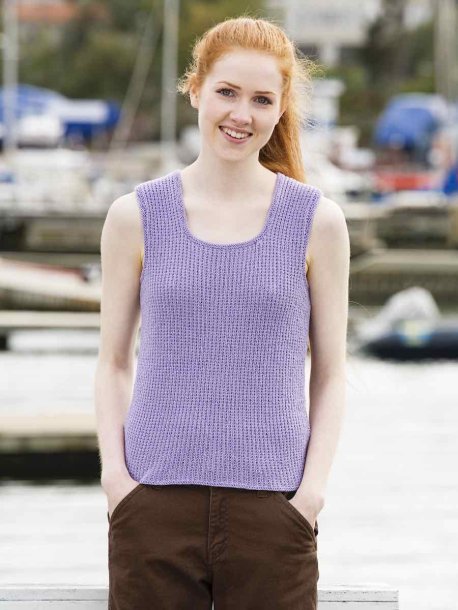 Teksturert strikket tank top
