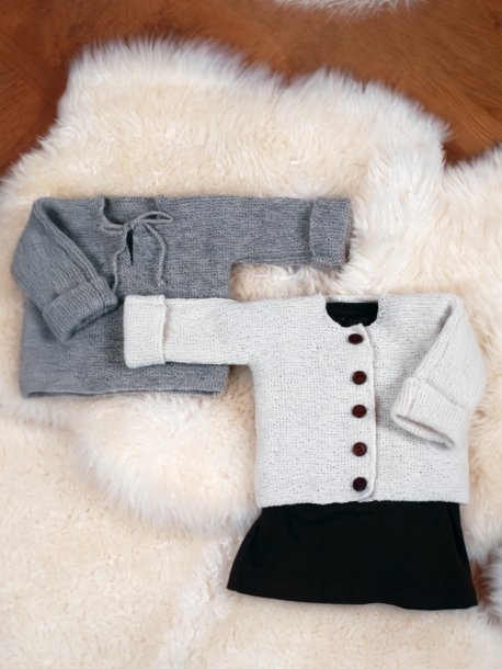 Genser og cardigan i rillestrikk