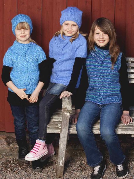 Slipover med og uten korte ermer og lue