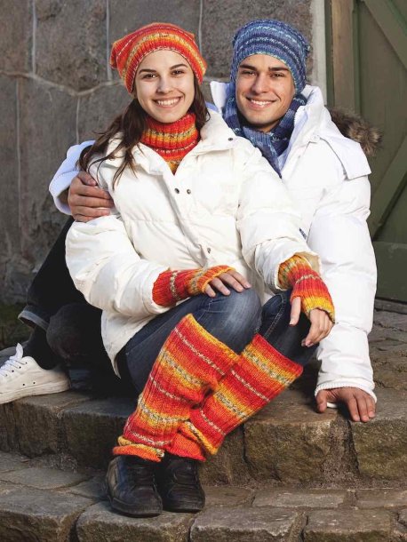 Luer, skjerf, falsk polo, håndledds- og benvarmere