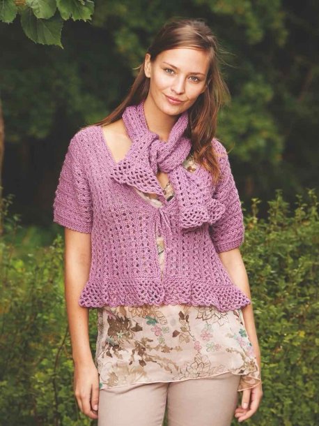 Damkofta och halsduk