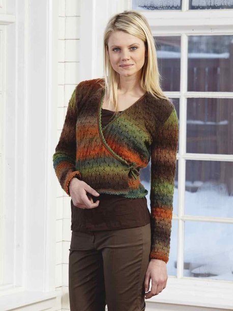 Blondestrikket cardigan