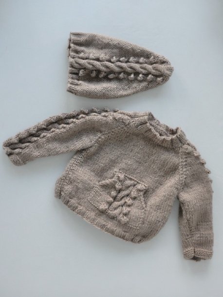 Raglangenser med flette og lue