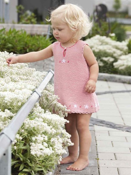 Rätstickad klänning och kofta