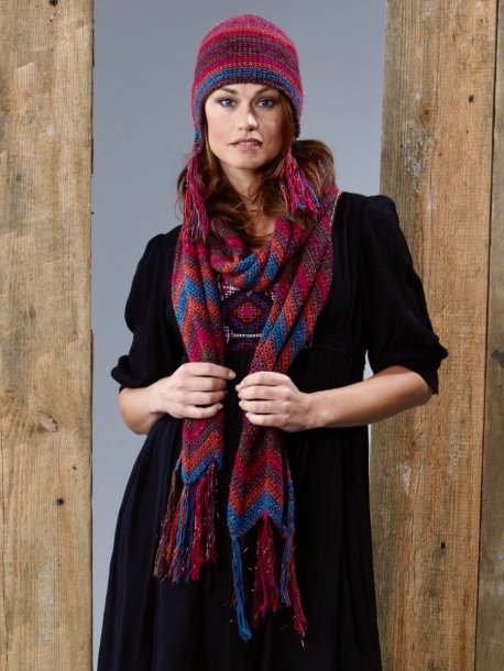 Heklet lue, skjerf og sjal