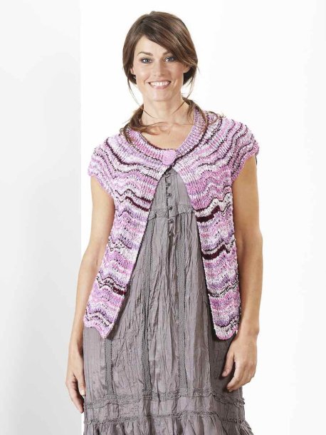 Mönsterstickad kofta