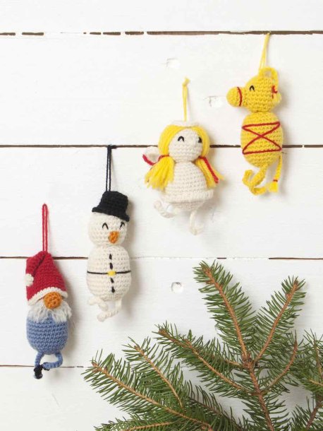 Heklede julefigurer