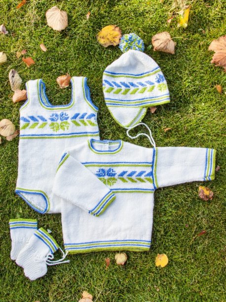 Genser, bukser, lue og sokker