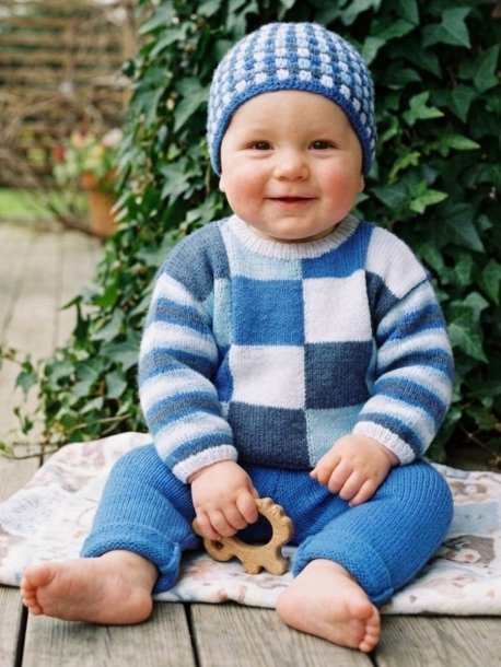 Genser, bukser og lue