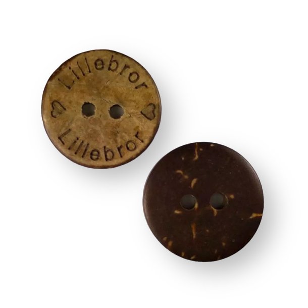 Knapp Lillebror Kokosnøtt 16mm