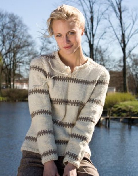 Mønstrede gensere og ribbet lue