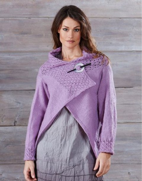 Cardigan med mønster