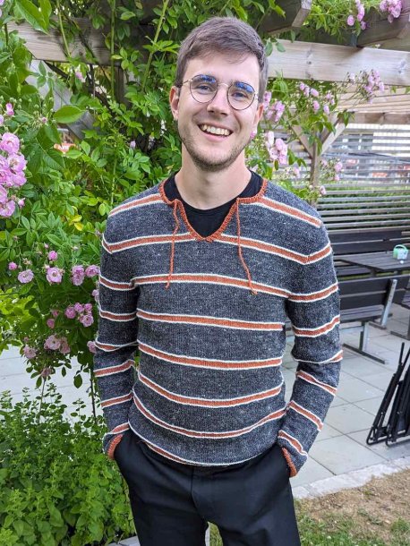 Herregenser med små striper
