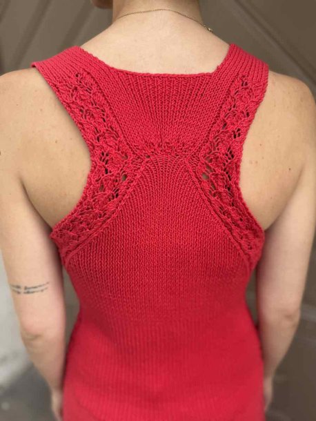 Lang kjole med blonder