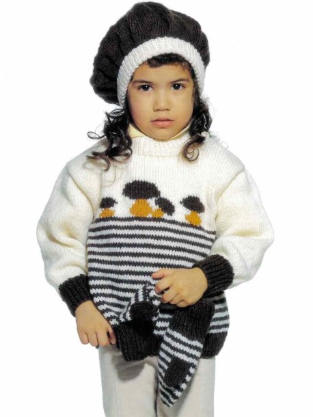 Tröja, mössa och vantar