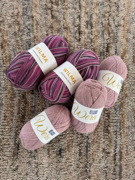 Garnpakke sjal Purple Passion